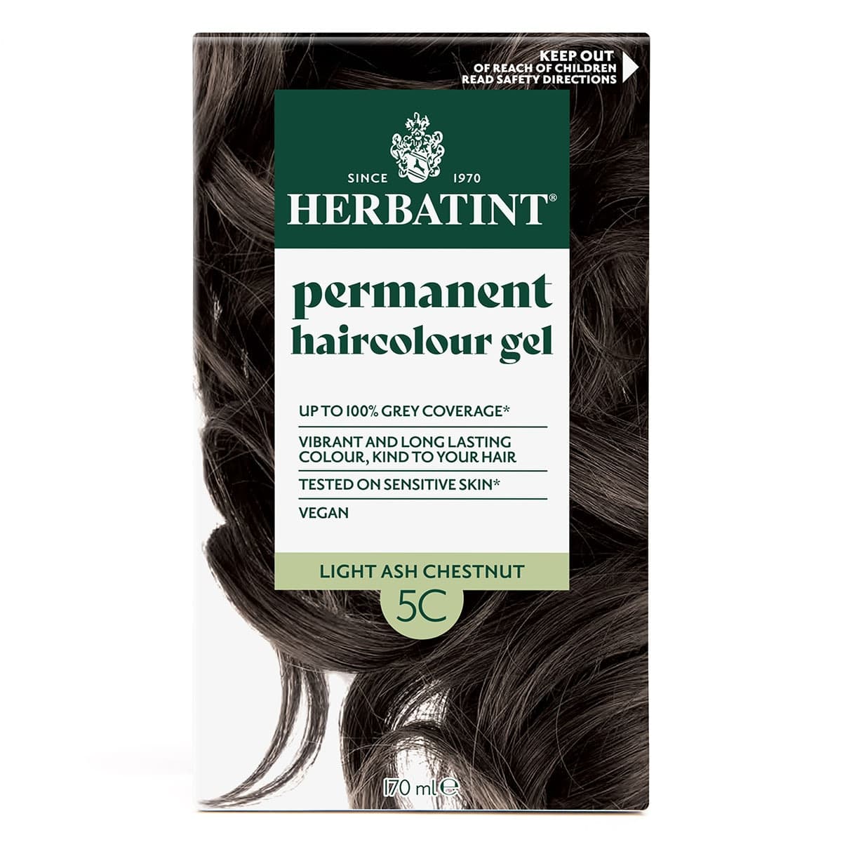 Herbatint Hair Colour Gel 5C Light Ash Chestnut 170ml
