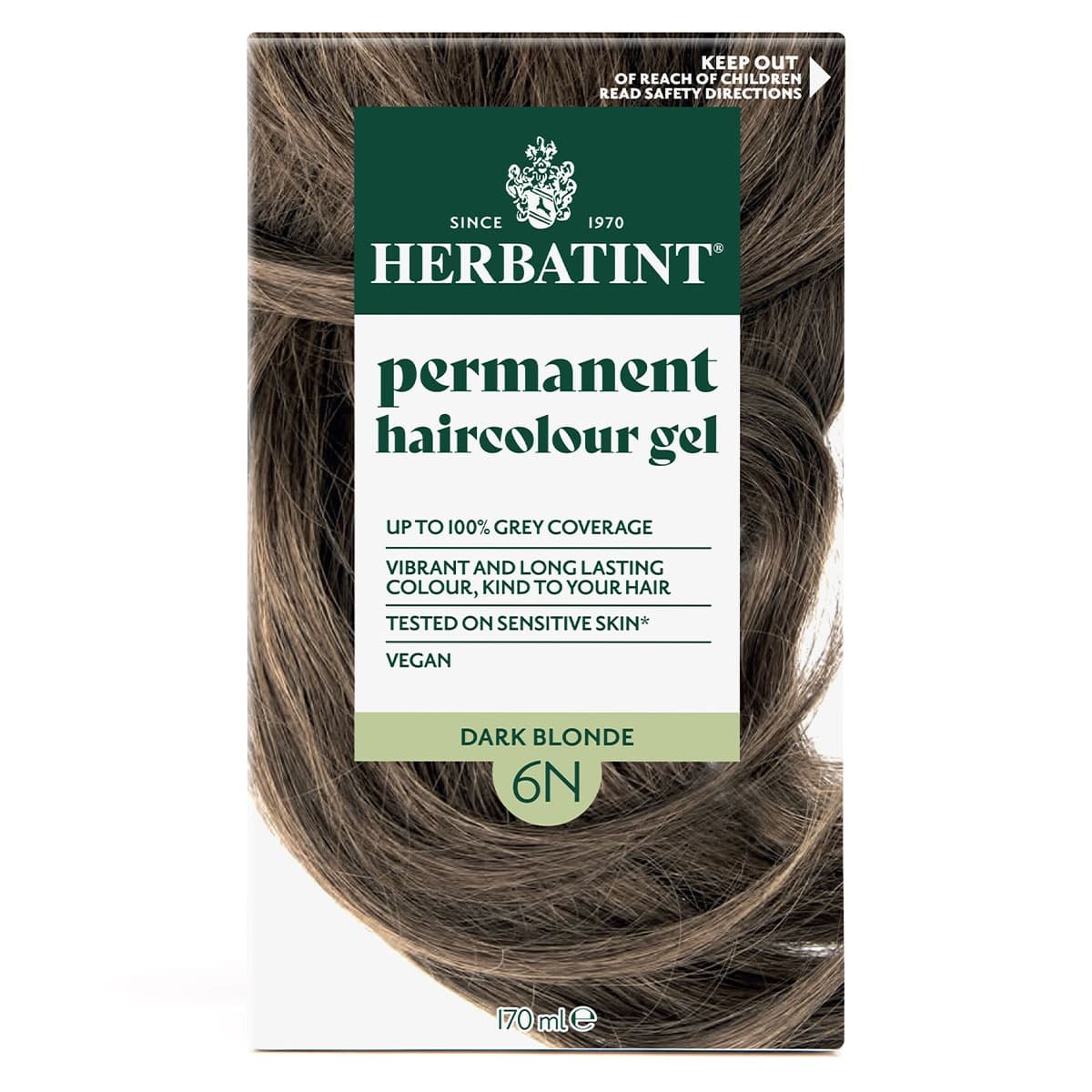 Herbatint Permanent Hair Colour Gel 6N Dark Blonde 170ml
