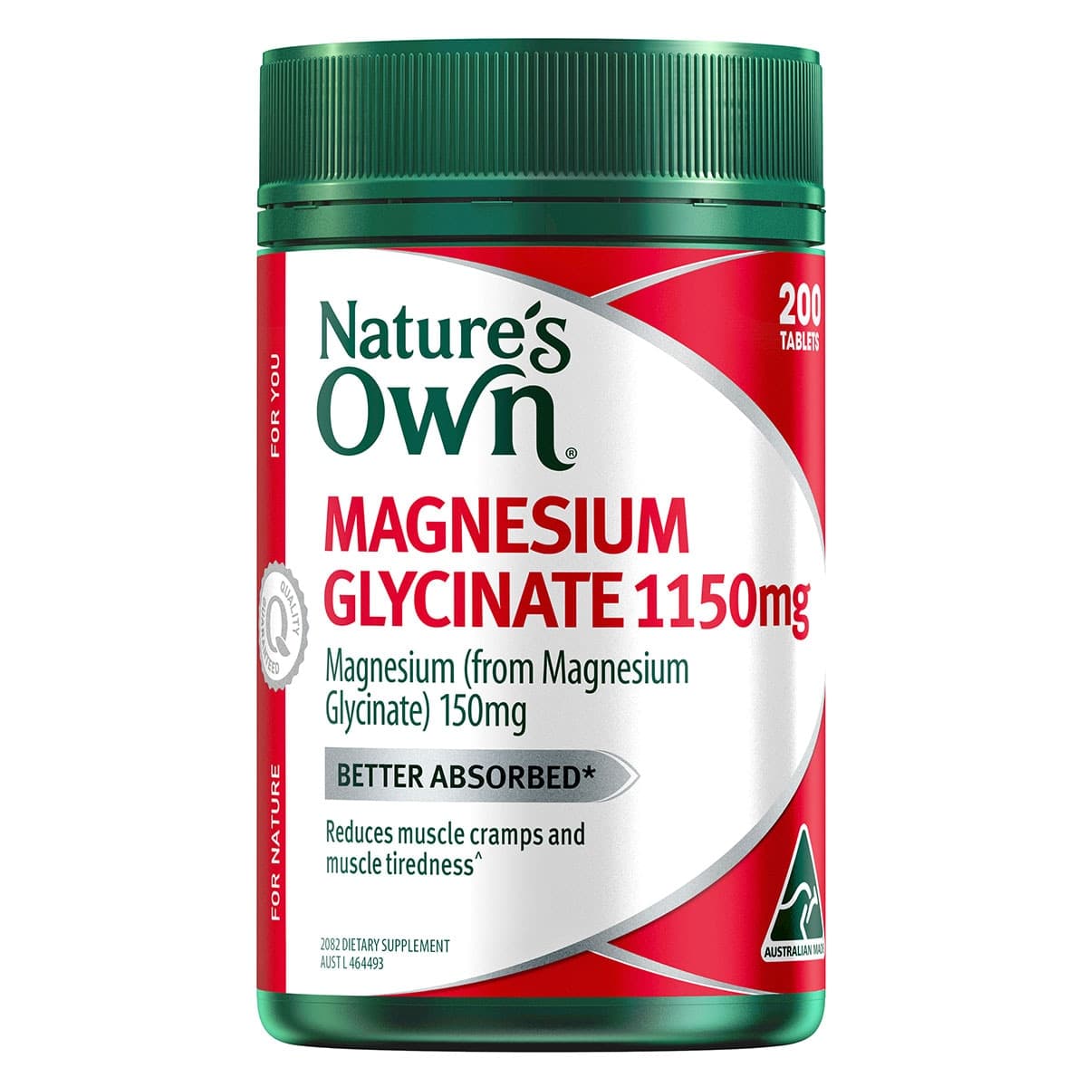 Nature's Own Magnesium Glycinate -1100mg 200 Tablets