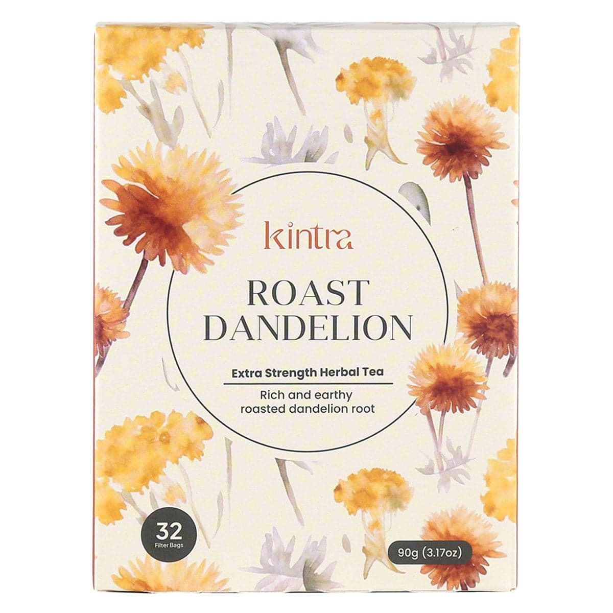 Kintra Foods Roasted Dandelion Blend 32 Tea Bags