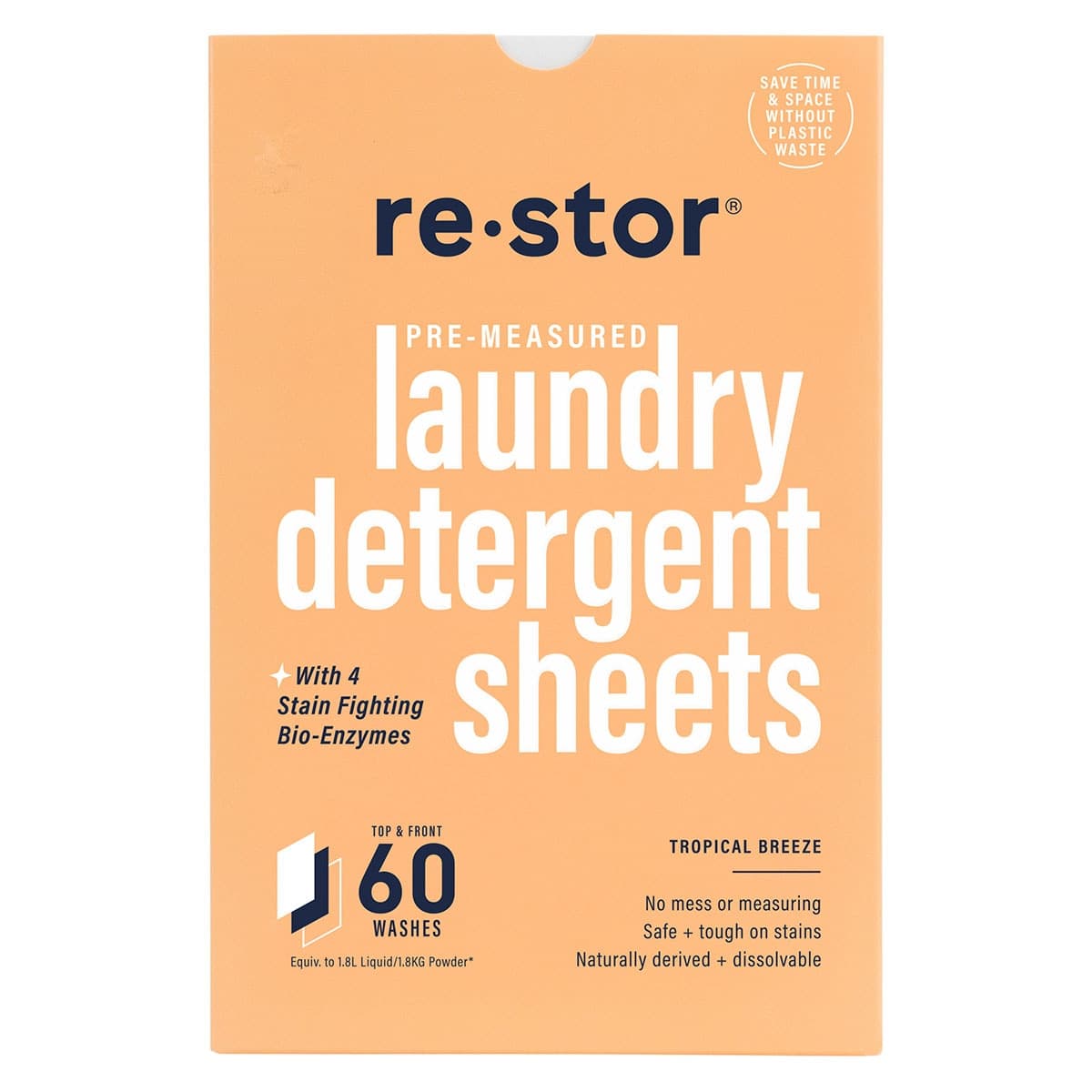 Restor Laundry Detergent Sheets Tropical Breeze 60 Pack