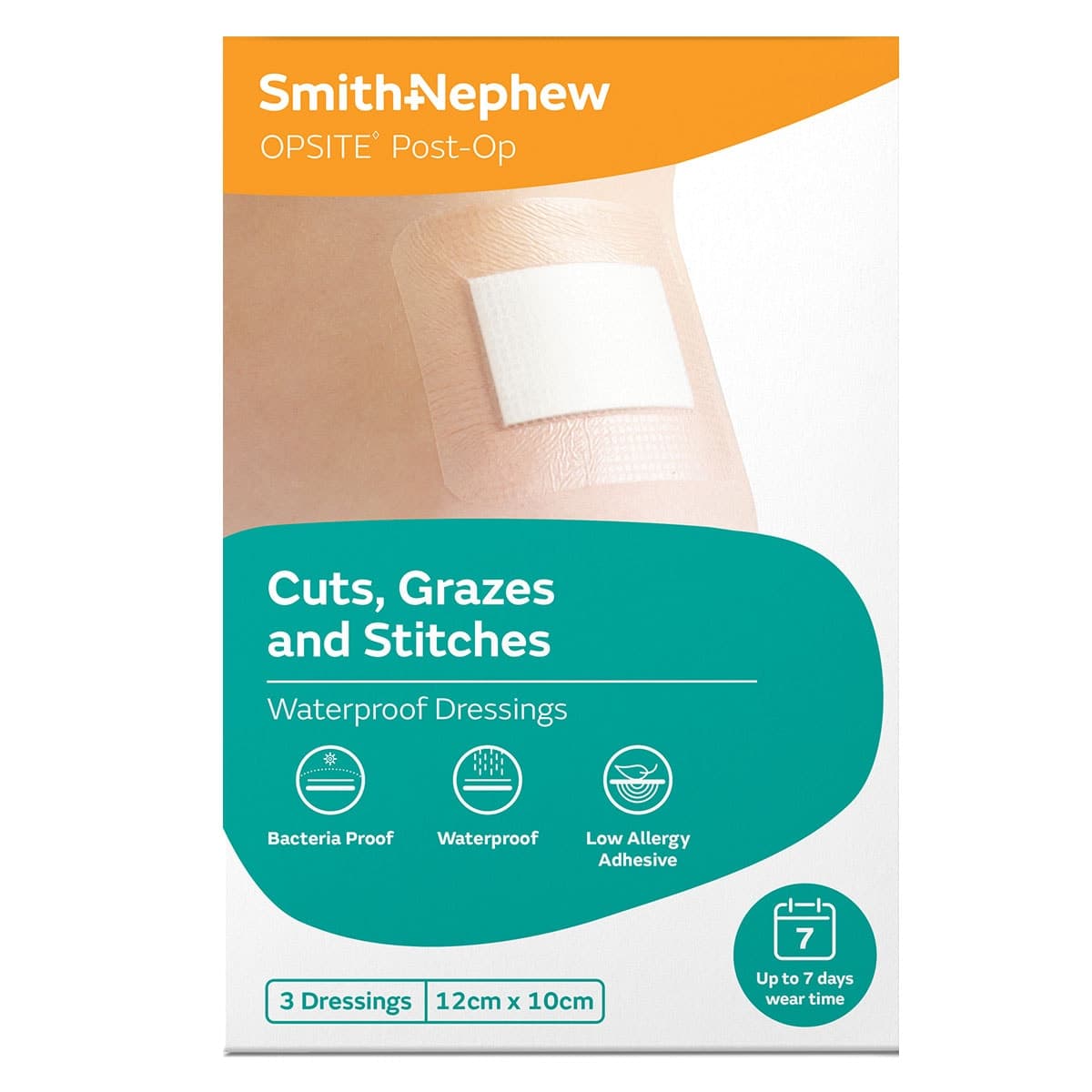 Opsite Post-Op Waterproof Dressing 12cm x 10cm 3 Pack