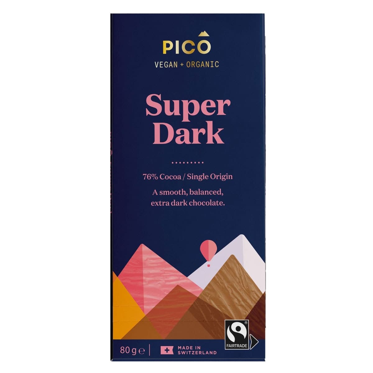 Pico Organic Chocolate Super Dark 80g