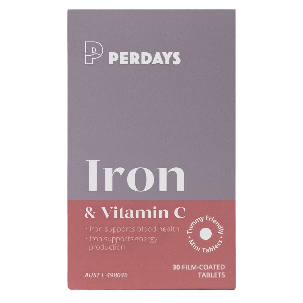 Perdays Iron & Vitamin C 30 Tablets