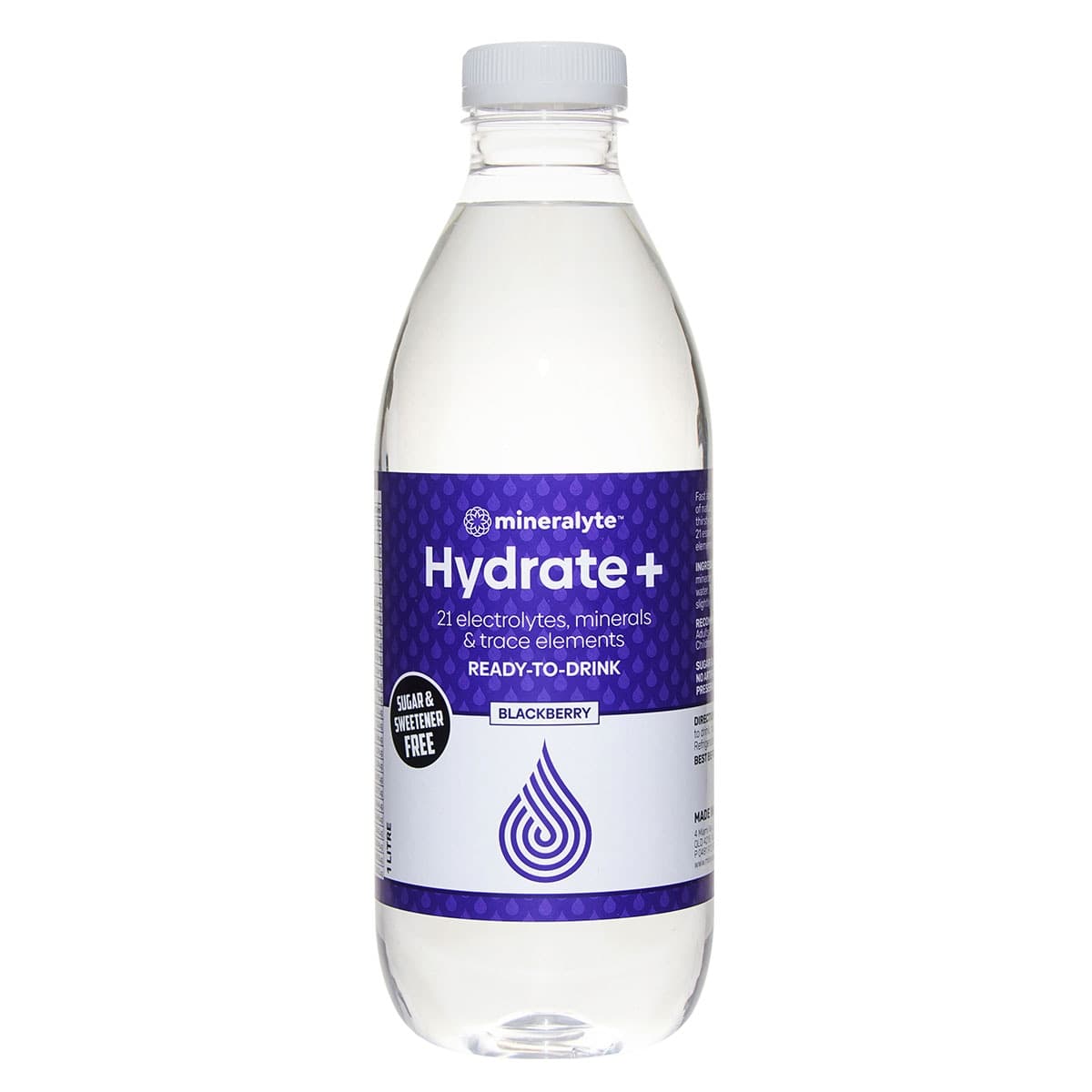 Mineralyte Hydrate+ Ready To Drink Blackberry 1 Litre