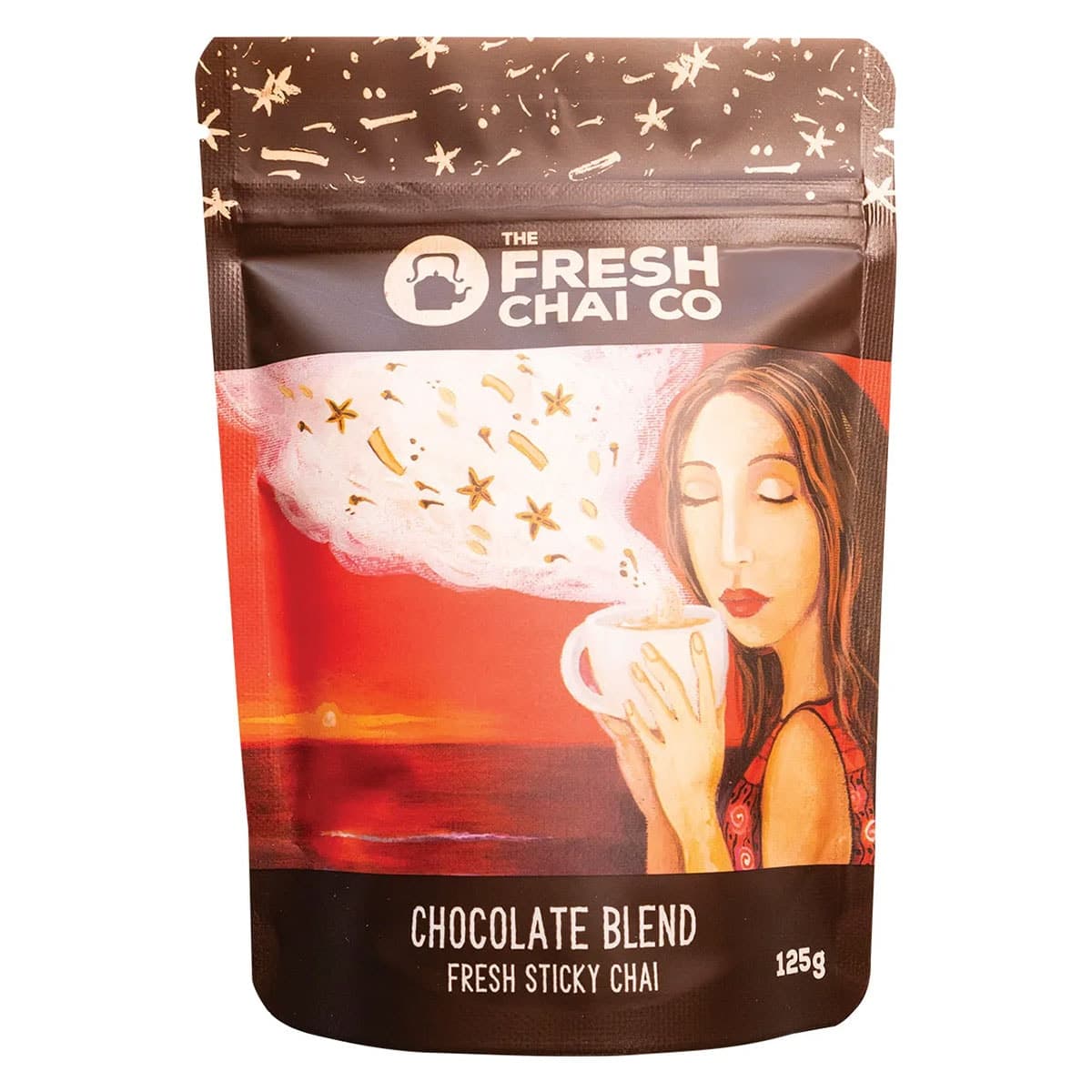 The Fresh Chai Co Chocolate Blend Fresh Sticky Chai 125g