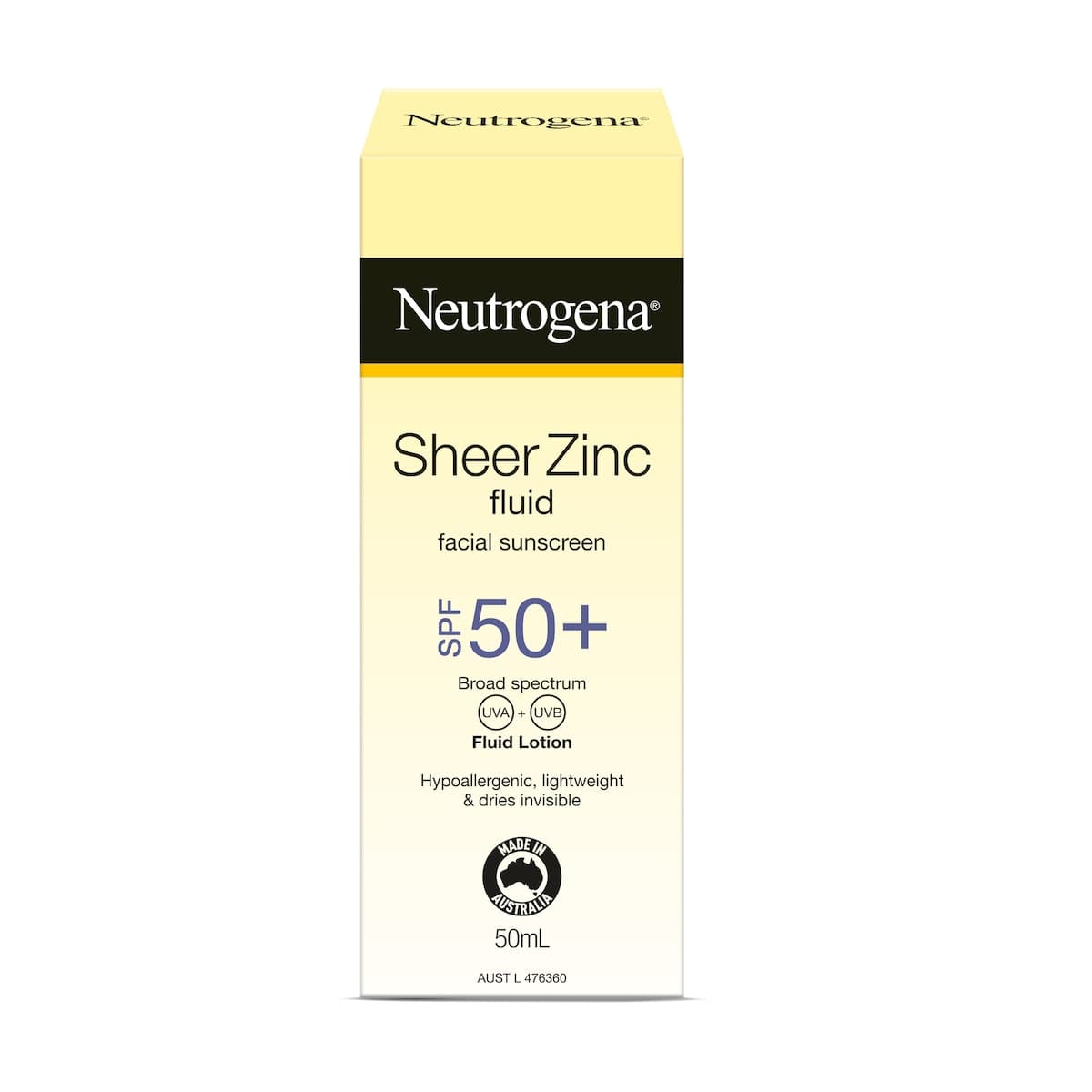 Neutrogena Sheer Zinc Fluid Facial Sunscreen SPF50 - 50ml