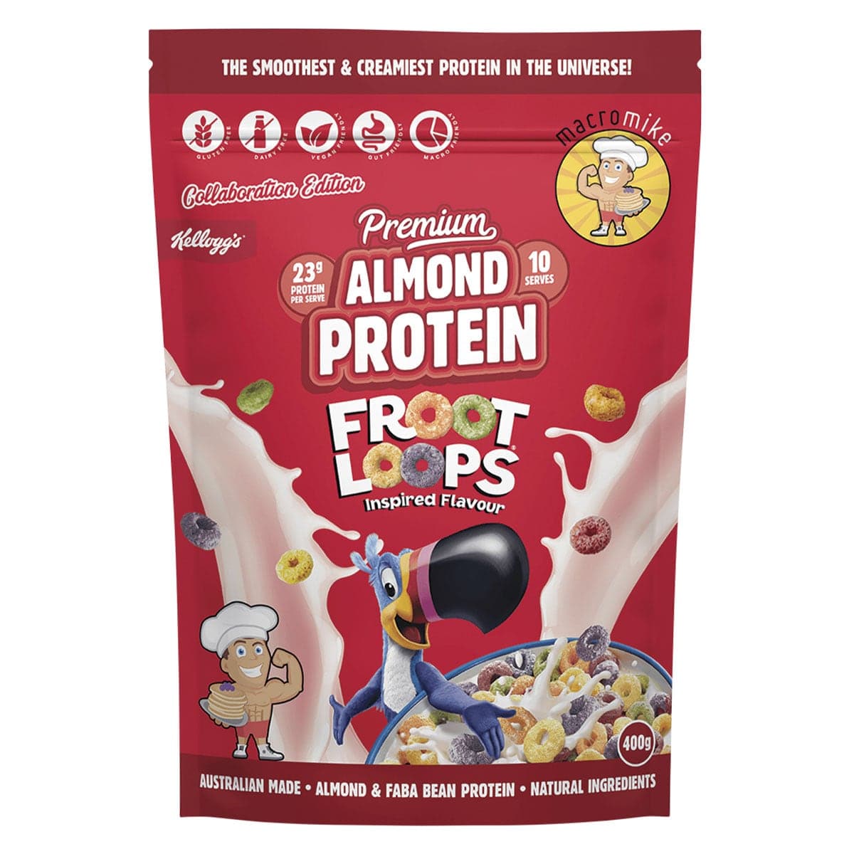 Macro Mike x Kellogg's Almond Protein Froot Loops Inspired 400g