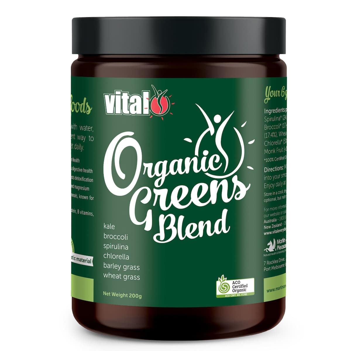 Vital Organic Greens Powder 200g