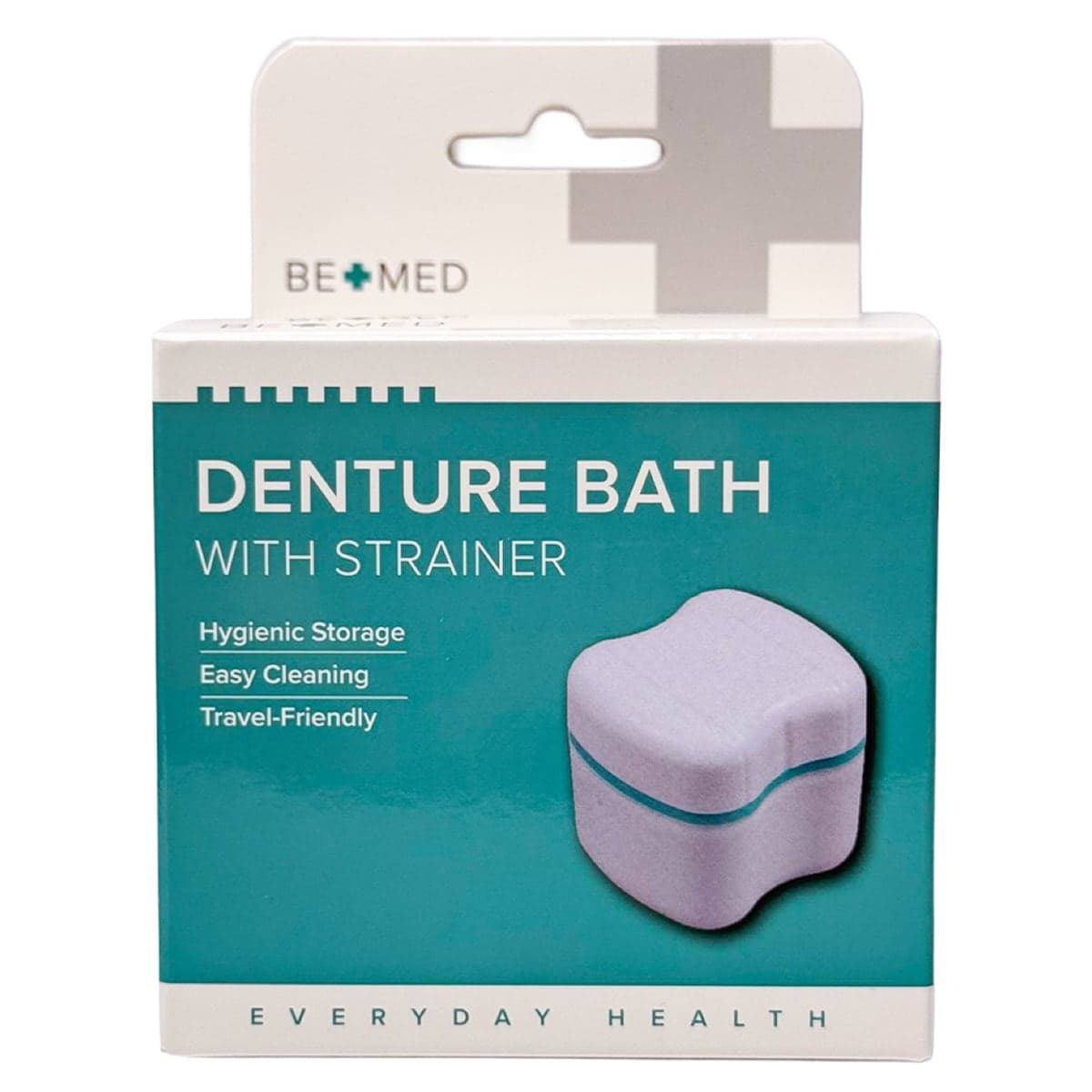 BeMed Denture Bath With Strainer