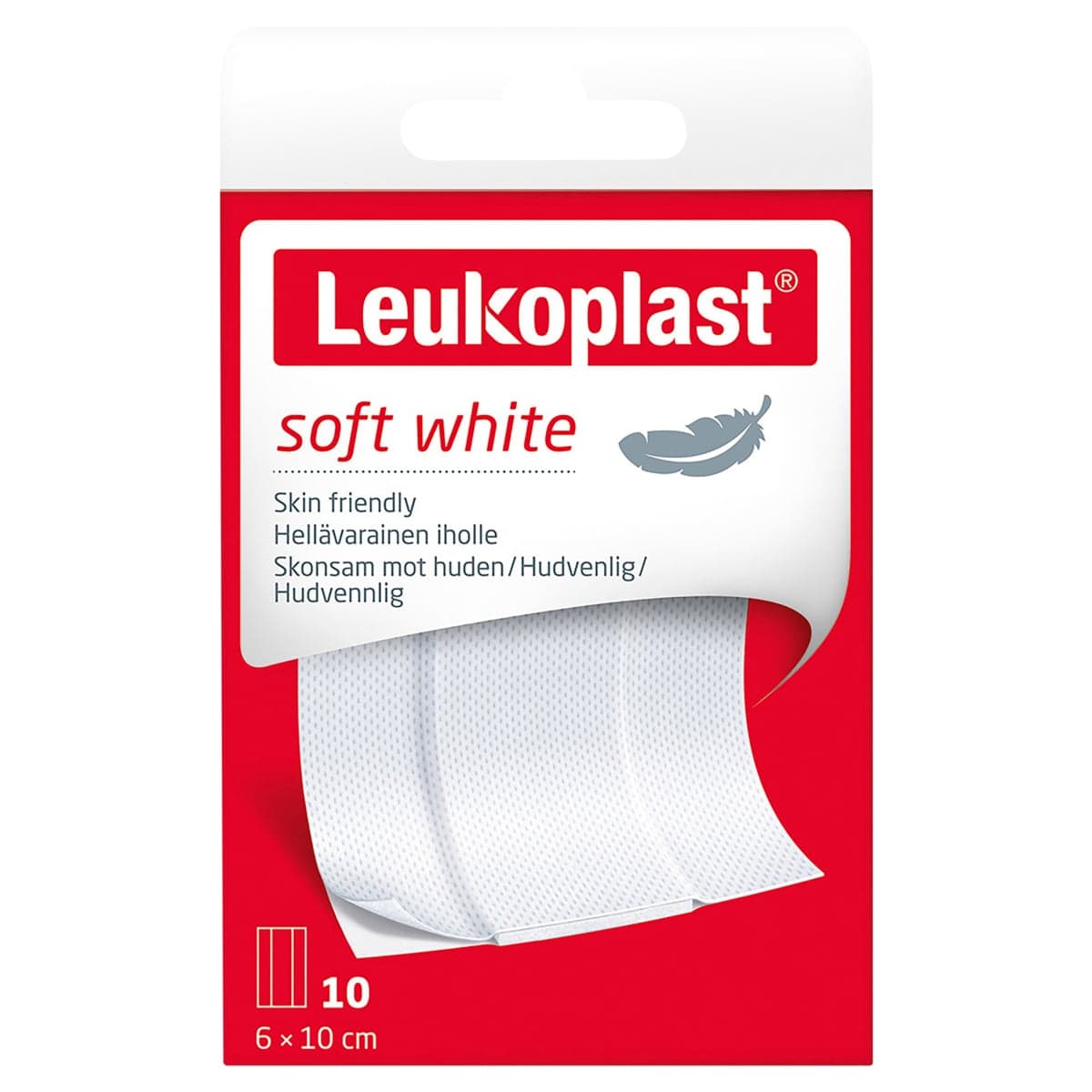 Leukoplast Soft White Dressings 6cm x 10cm 10 Pack