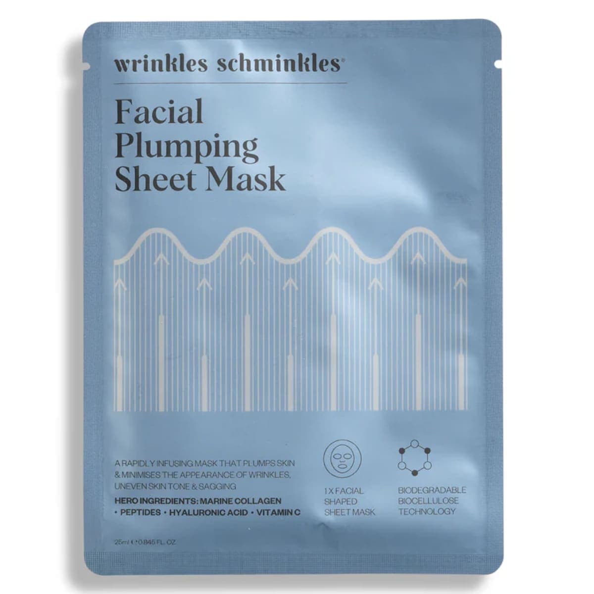 Wrinkles Schminkles Facial Plumping Sheet Mask - 1 Pack