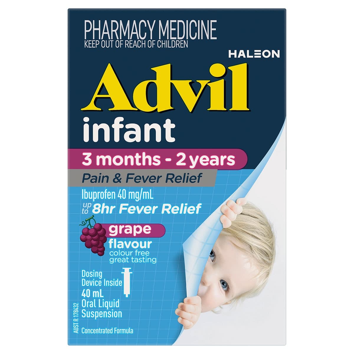 Advil Infant 3 Months - 2 Years Pain & Fever Relief Drops 40ml