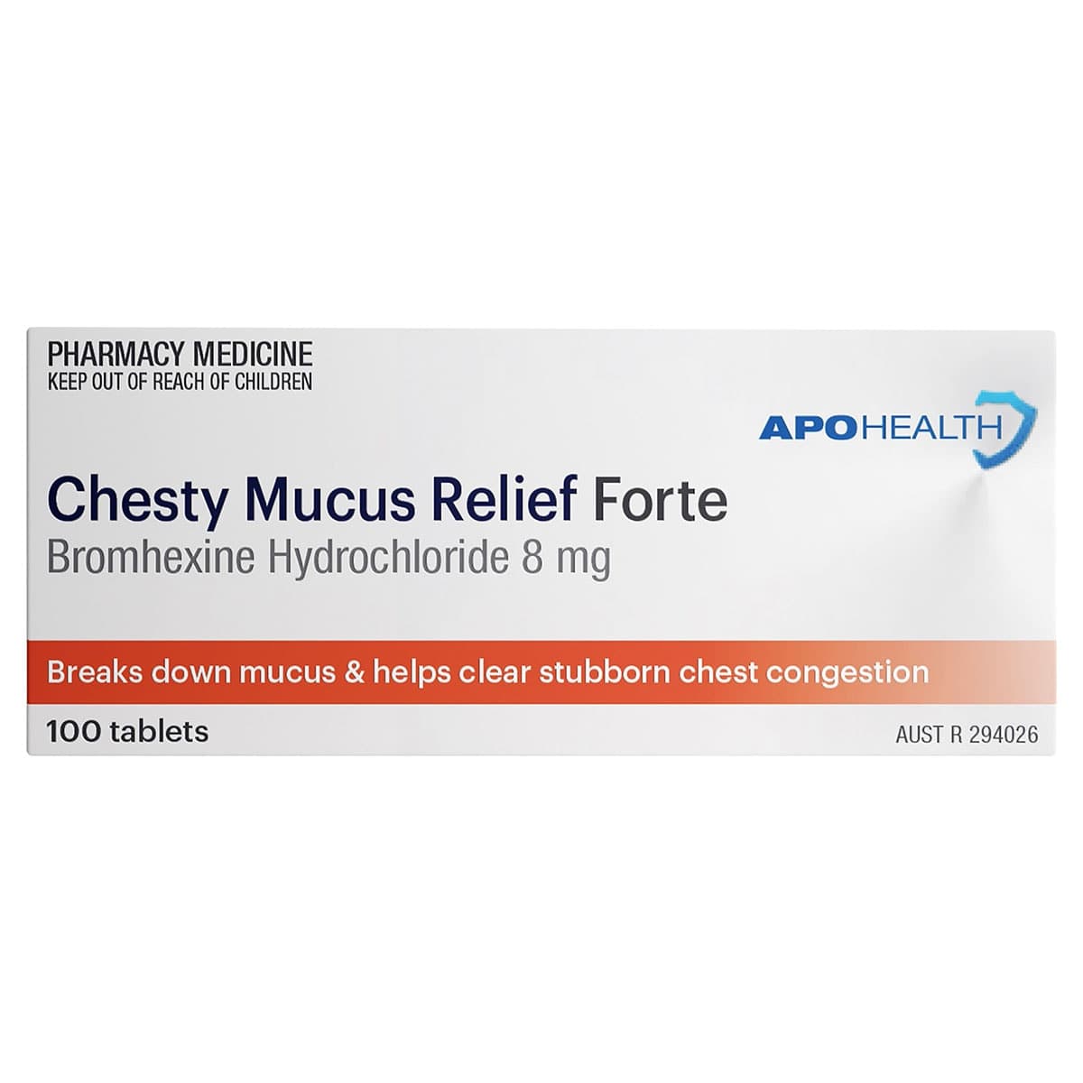 APOHEALTH Chesty Mucus Relief Forte 100 Tablets