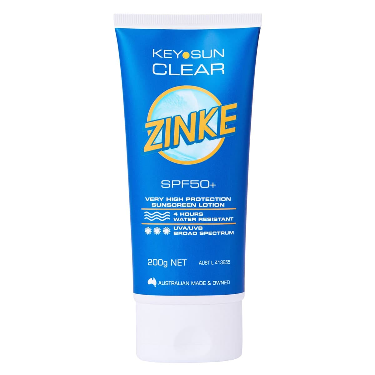 Key Sun Zinke Clear Zinke SPF 50+ 200g