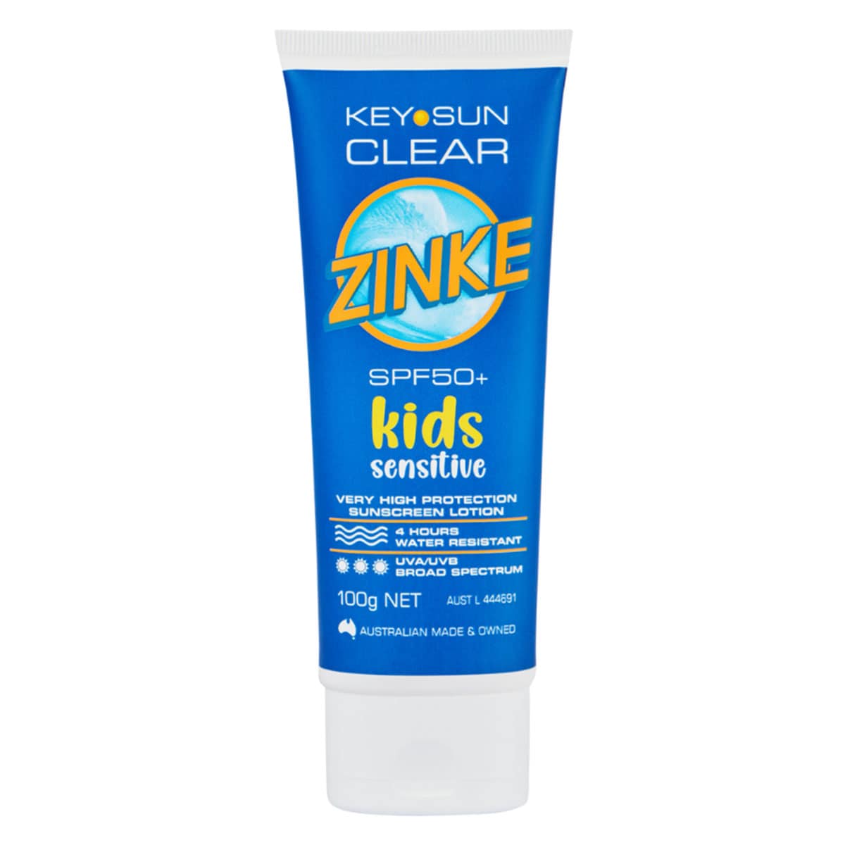 Key Sun Zinke Kids Sensitive Clear Sunscreen SPF 50+ 100g