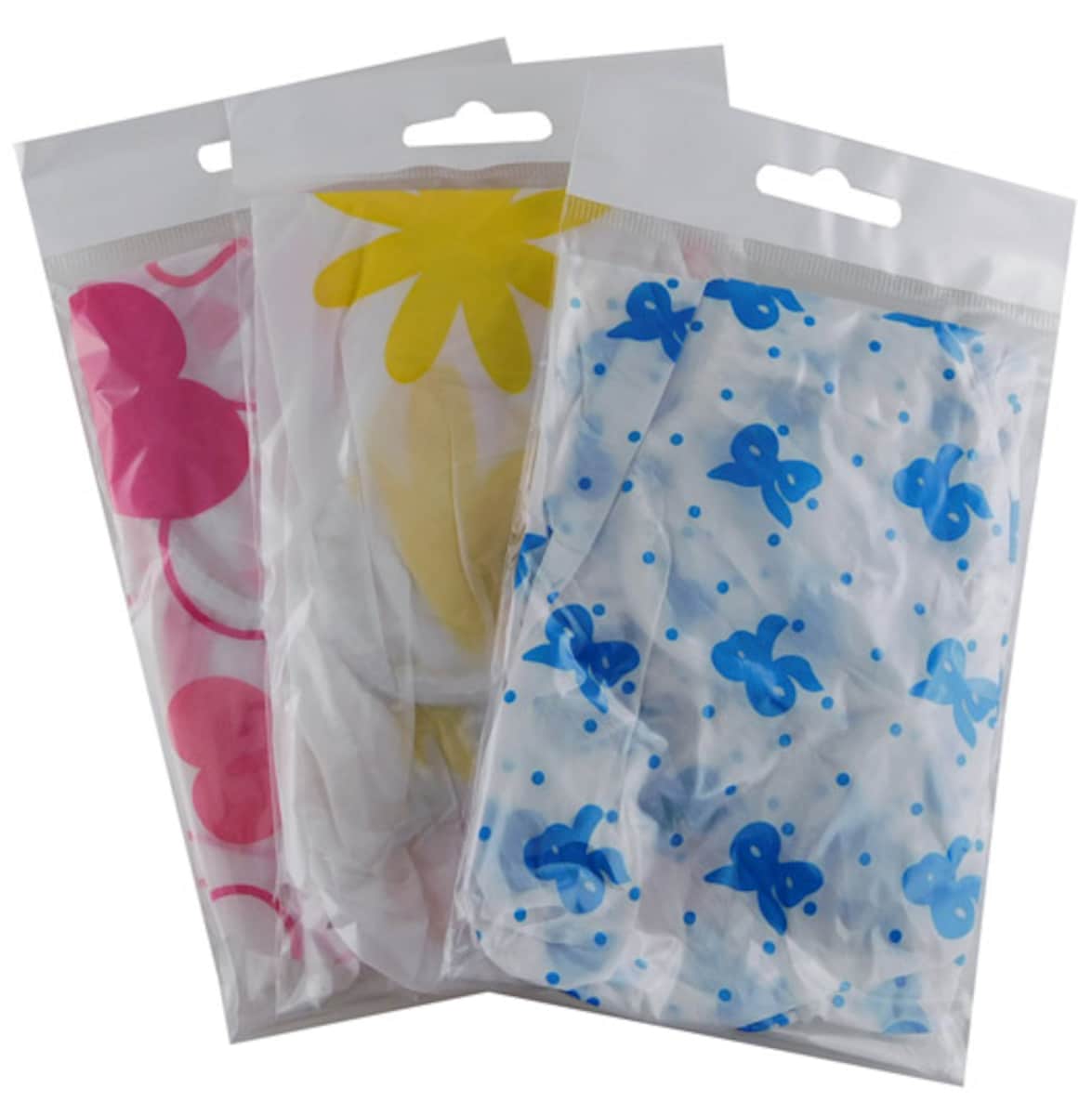 Tender Plastic Shower Cap 1 Pack Assorted Colours
