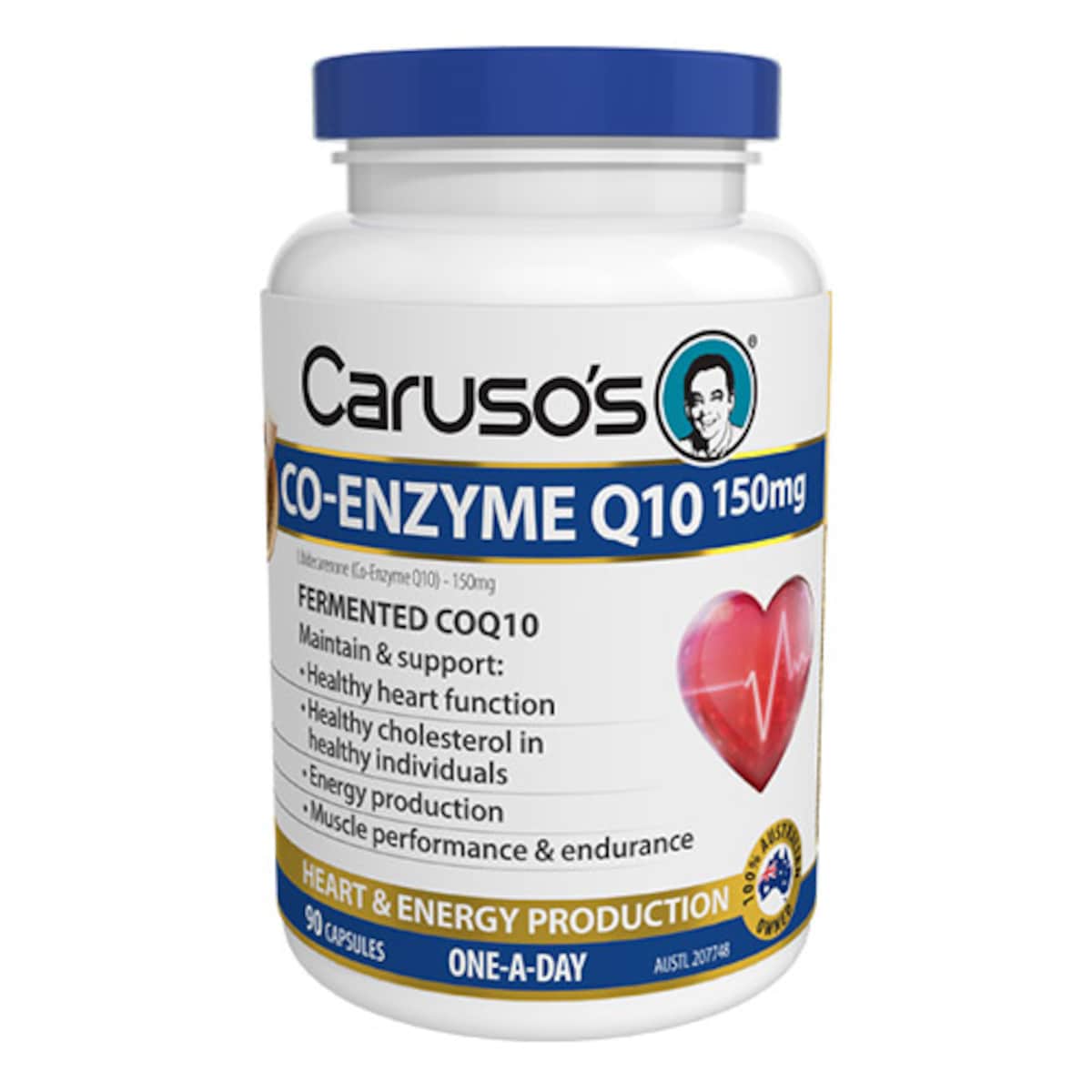 Carusos Co-Enzyme Q10 150mg 90 Capsules