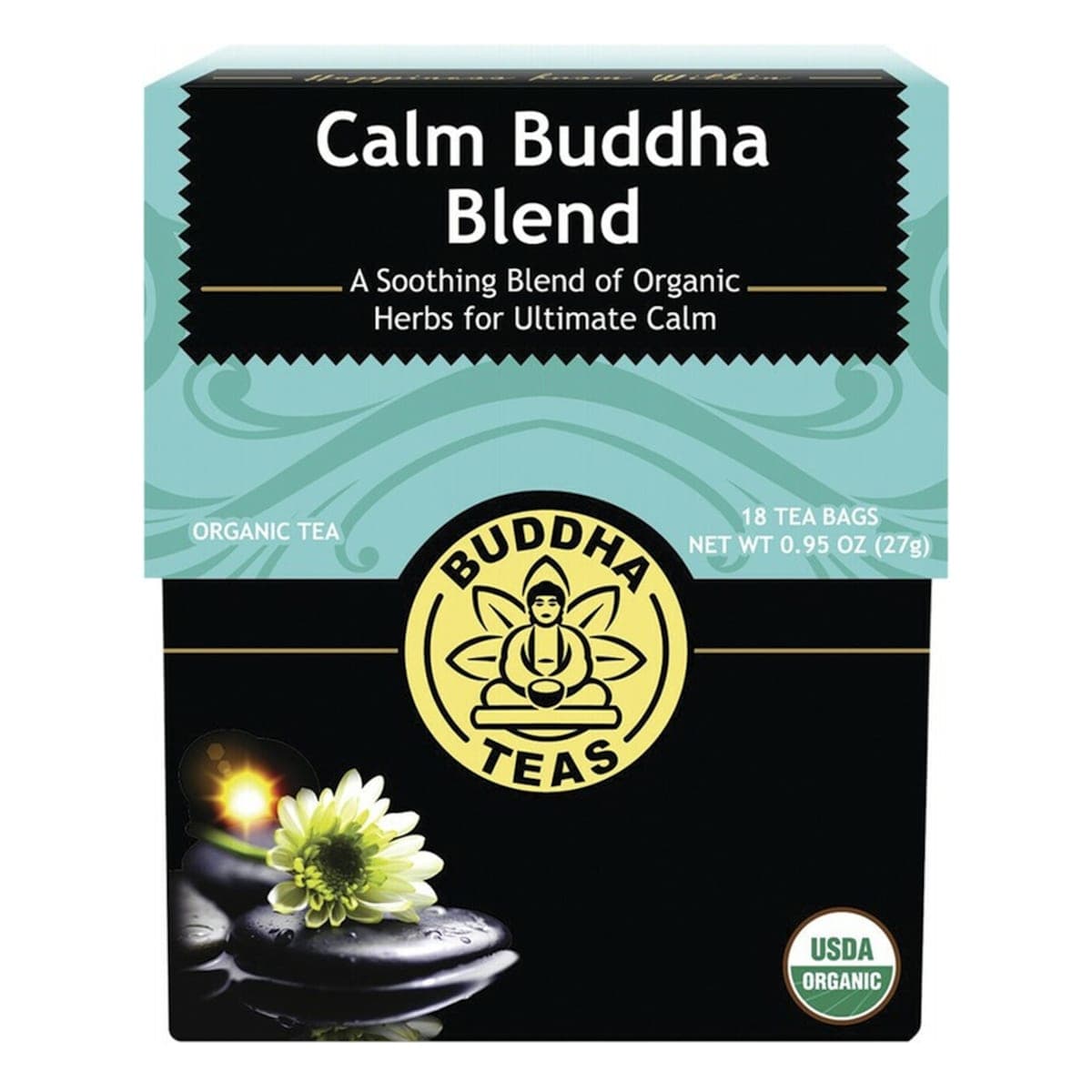 Buddha Teas Organic Calm Buddha Blend Tea Bags 18 Pack