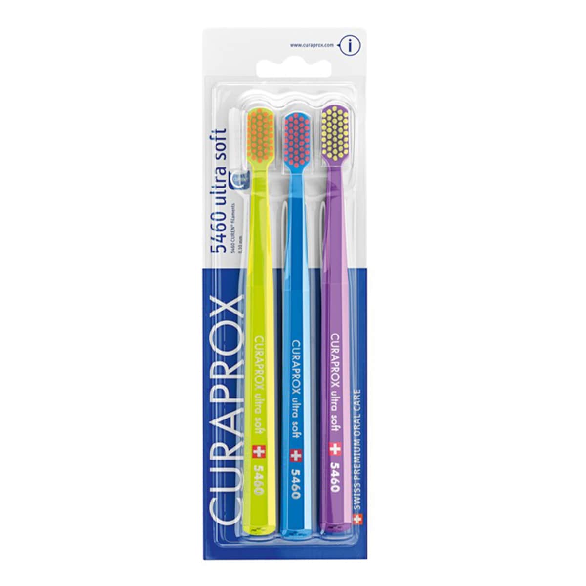 Curaprox Ultra Soft Toothbrush CS 5460 3 Pack Assorted Colours