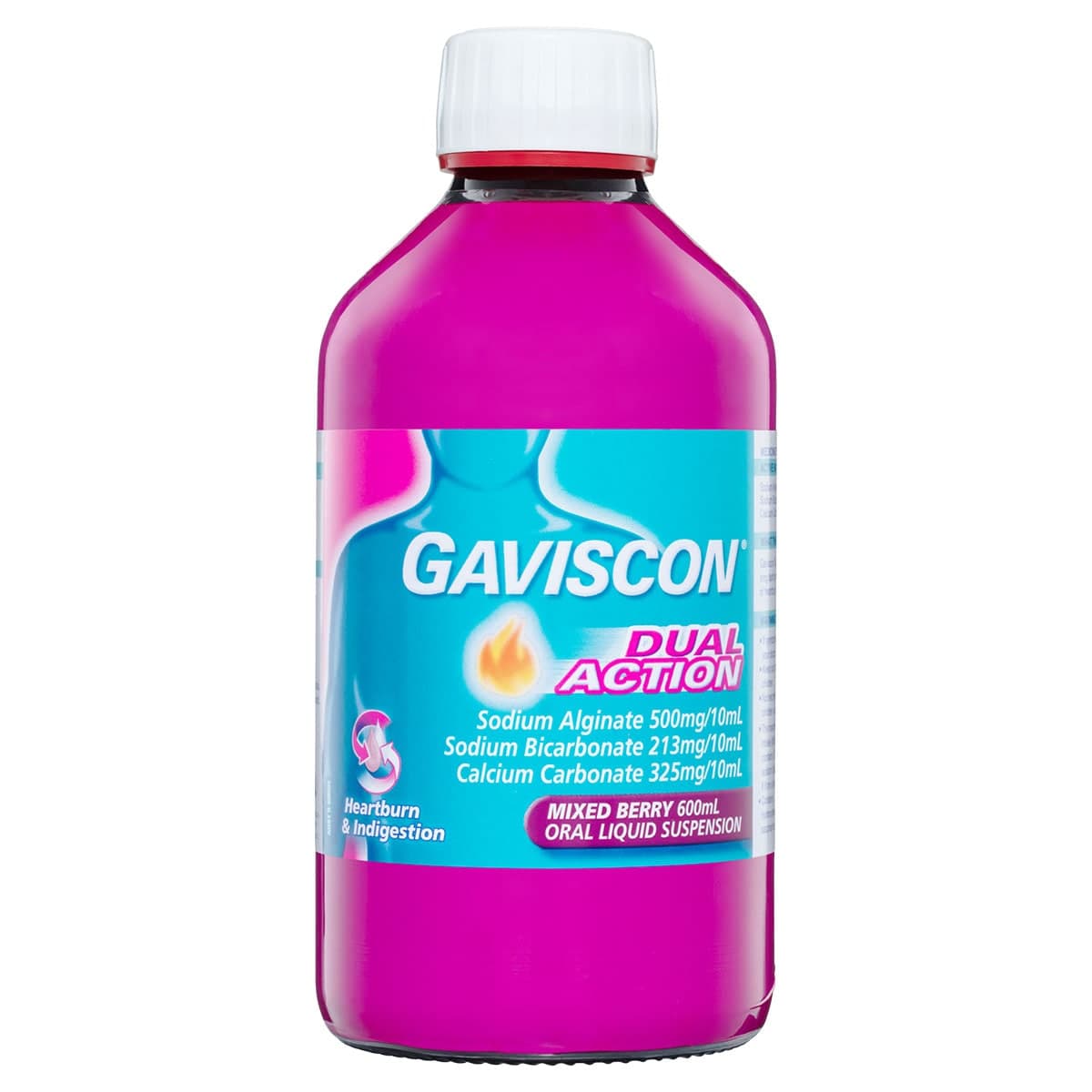 Gaviscon Dual Action Liquid Mixed Berry 600ml
