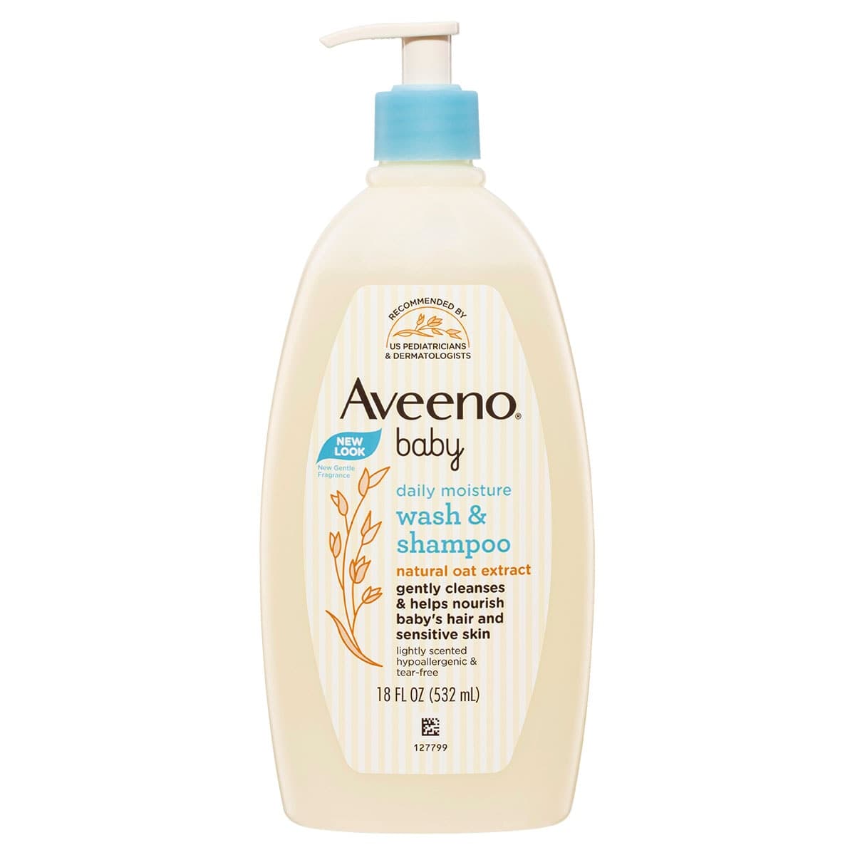 Aveeno Baby Daily Moisture Wash & Shampoo 532ml