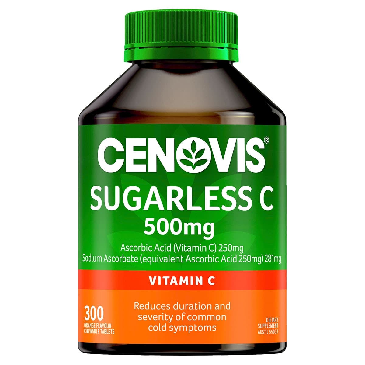 Cenovis Sugarless Vitamin C 500mg Orange 300 Tablets