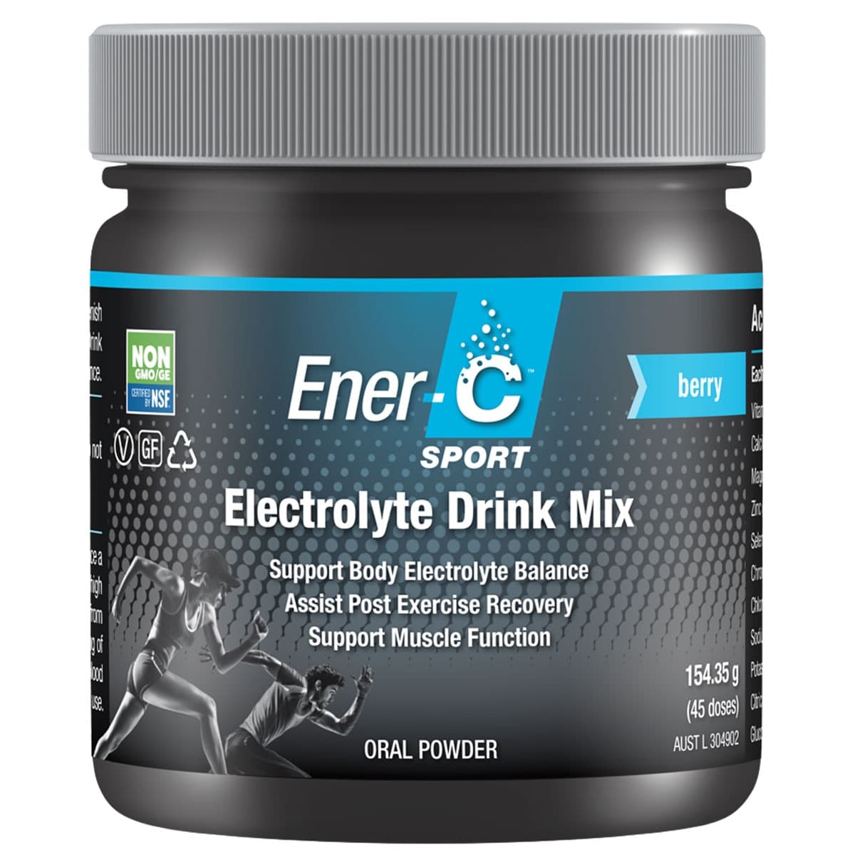 Ener-C Sport Electrolyte Drink Mix Berry Tub 154.35g (45Doses)