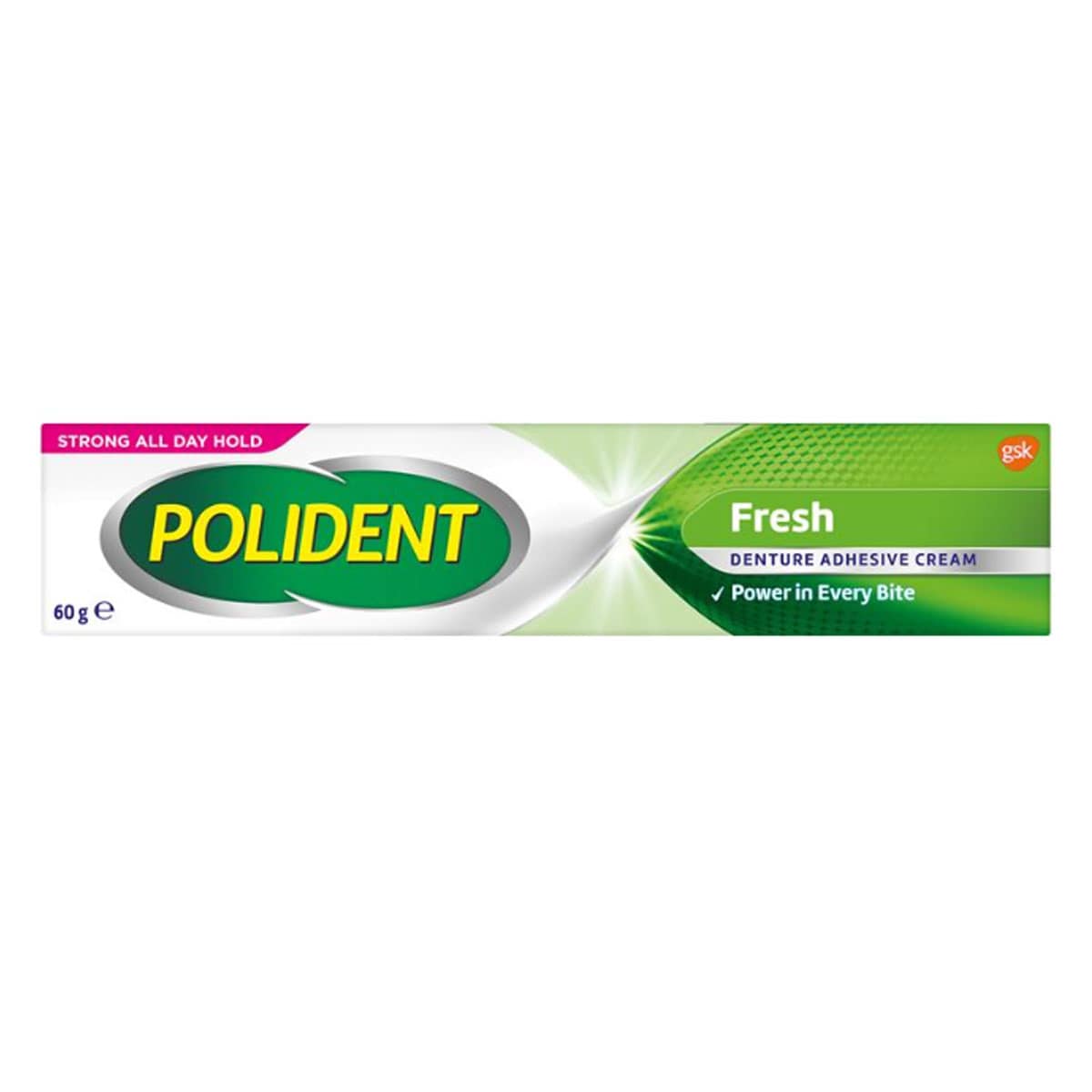 Polident Denture Adhesive Cream Fresh Mint 60g