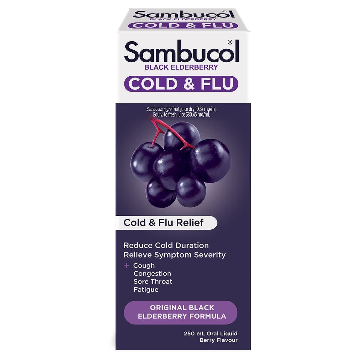 Sambucol Cold & Flu Relief Liquid 250ml