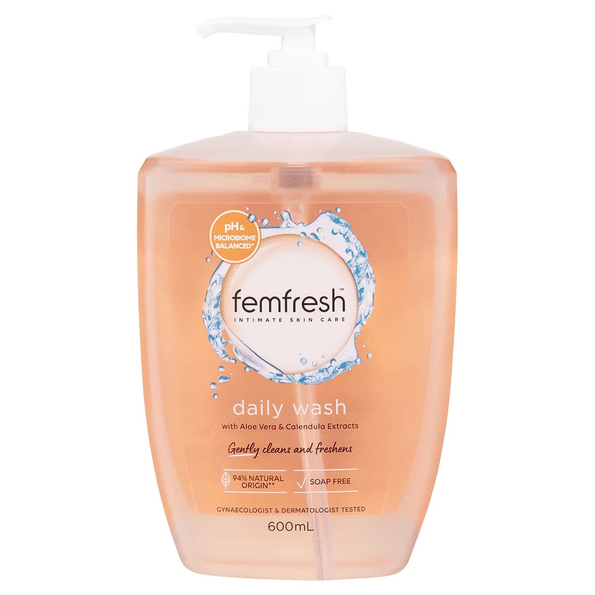 Femfresh Intimate Daily Wash 600ml Pump