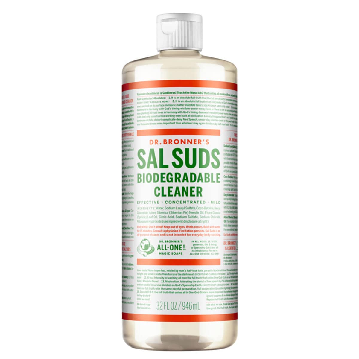 Dr Bronner's Sal Suds Biodegradable Cleaner 946ml