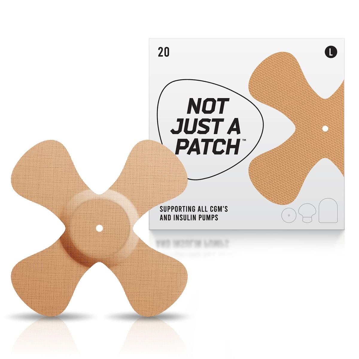 Not Just A Patch X Patch GSM Sensor Patches Beige 20 Pack