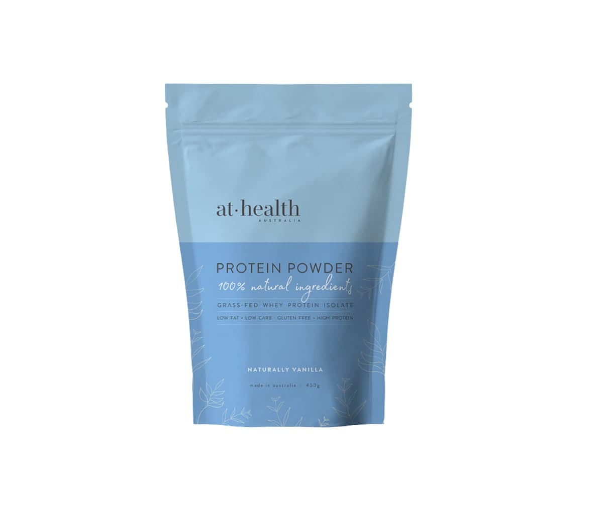 At Health Australia Grass-Fed Whey Protein Isolate Vanilla 450g