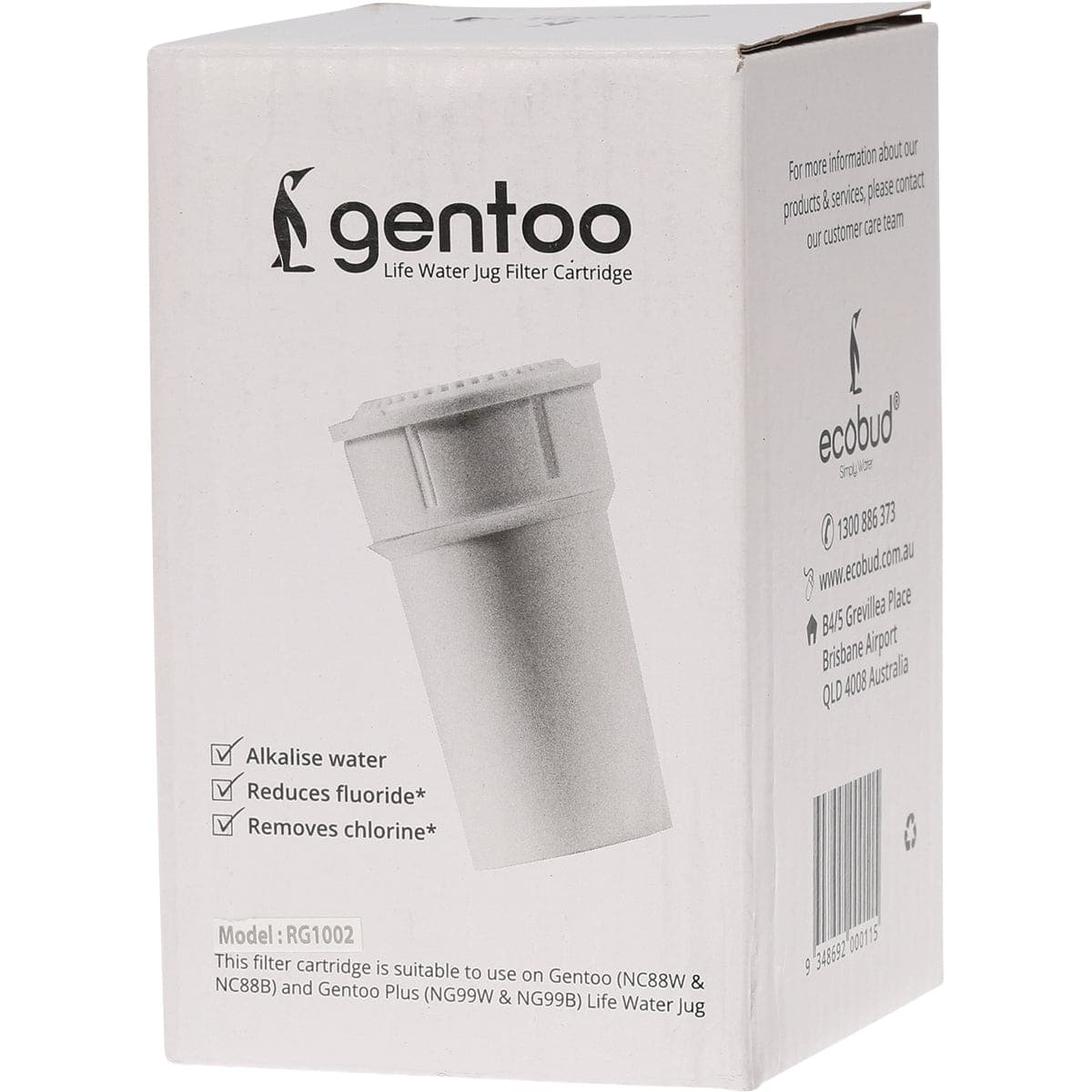 Ecobud Gentoo Jug Filter Replacement Cartridge