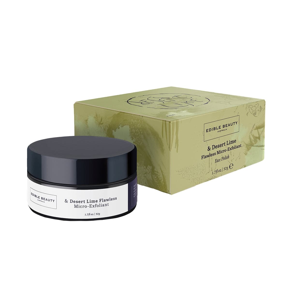 Edible Beauty Australia Desert Lime Flawless Micro Exfoliant 50g