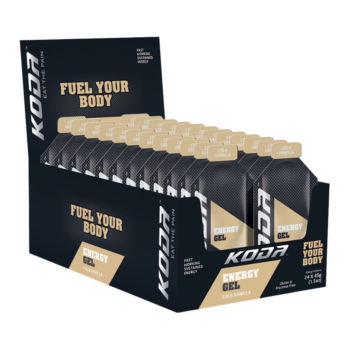Koda Energy Gel Cola Vanilla 24 x 45g