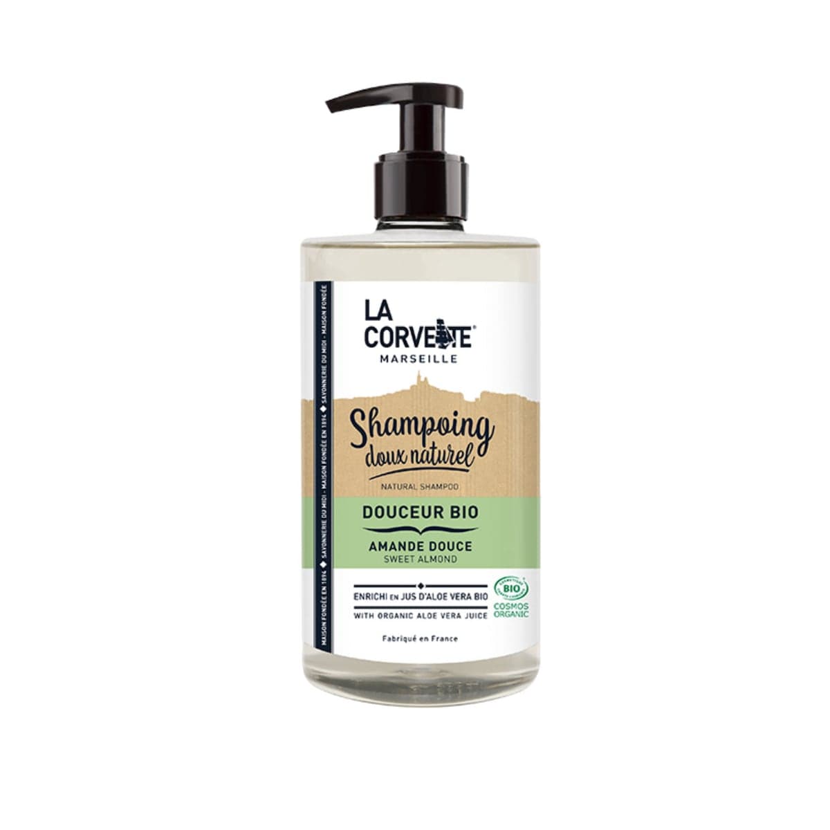La Corvette Marseille Sweet Almond Organic Shampoo 500ml