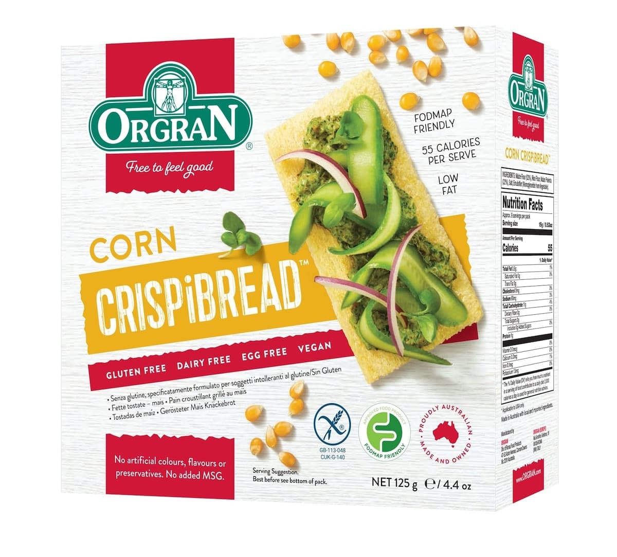 Orgran Corn Crispibread 125g
