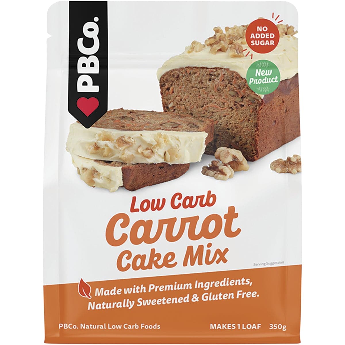 Pbco. Low Carb Carrot Cake Mix 350g