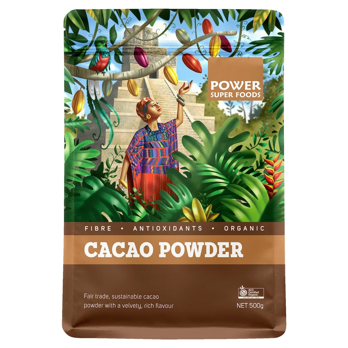 Power Super Foods Cacao Powder Origin 500g