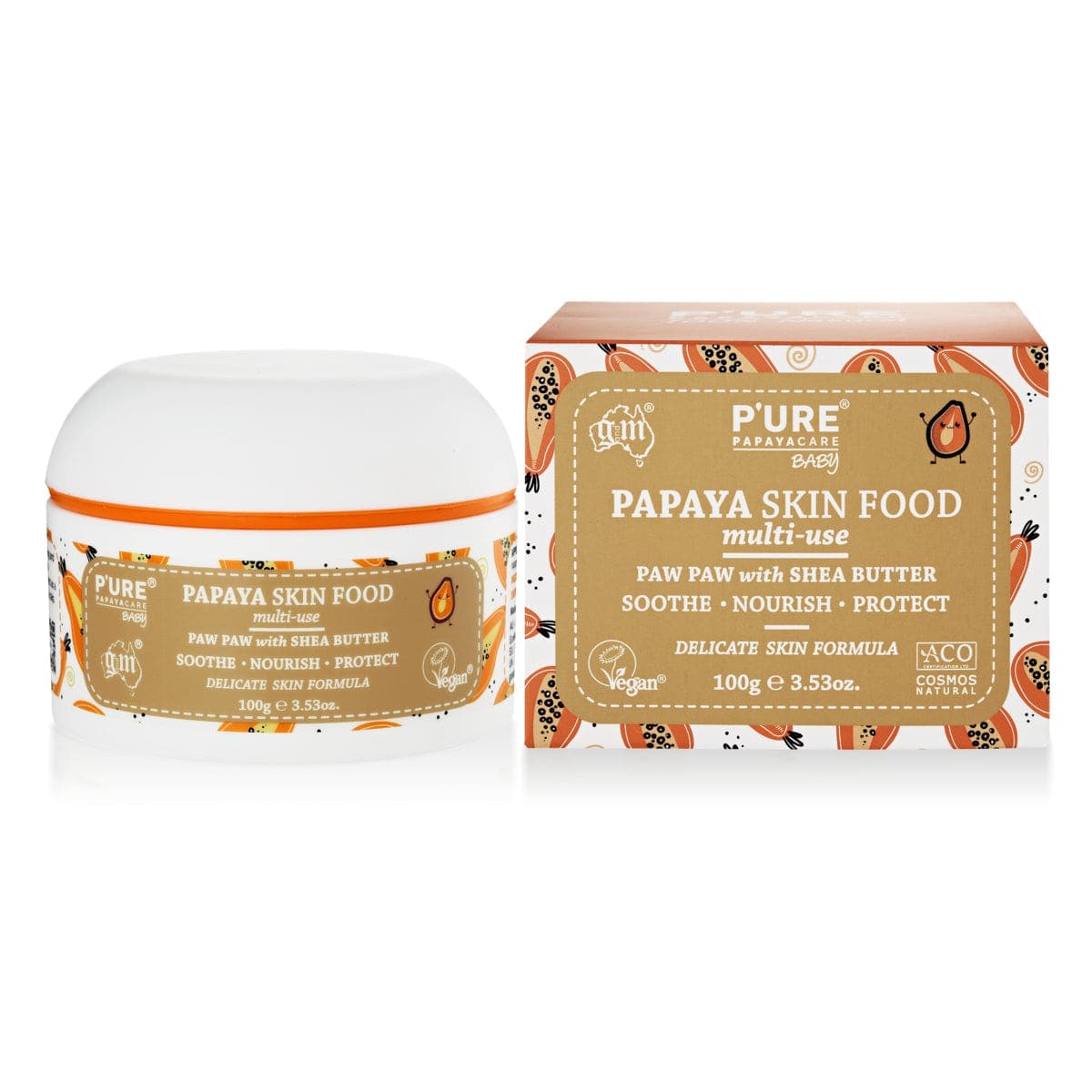P'ure Papayacare Papaya Baby Skin Food 100g