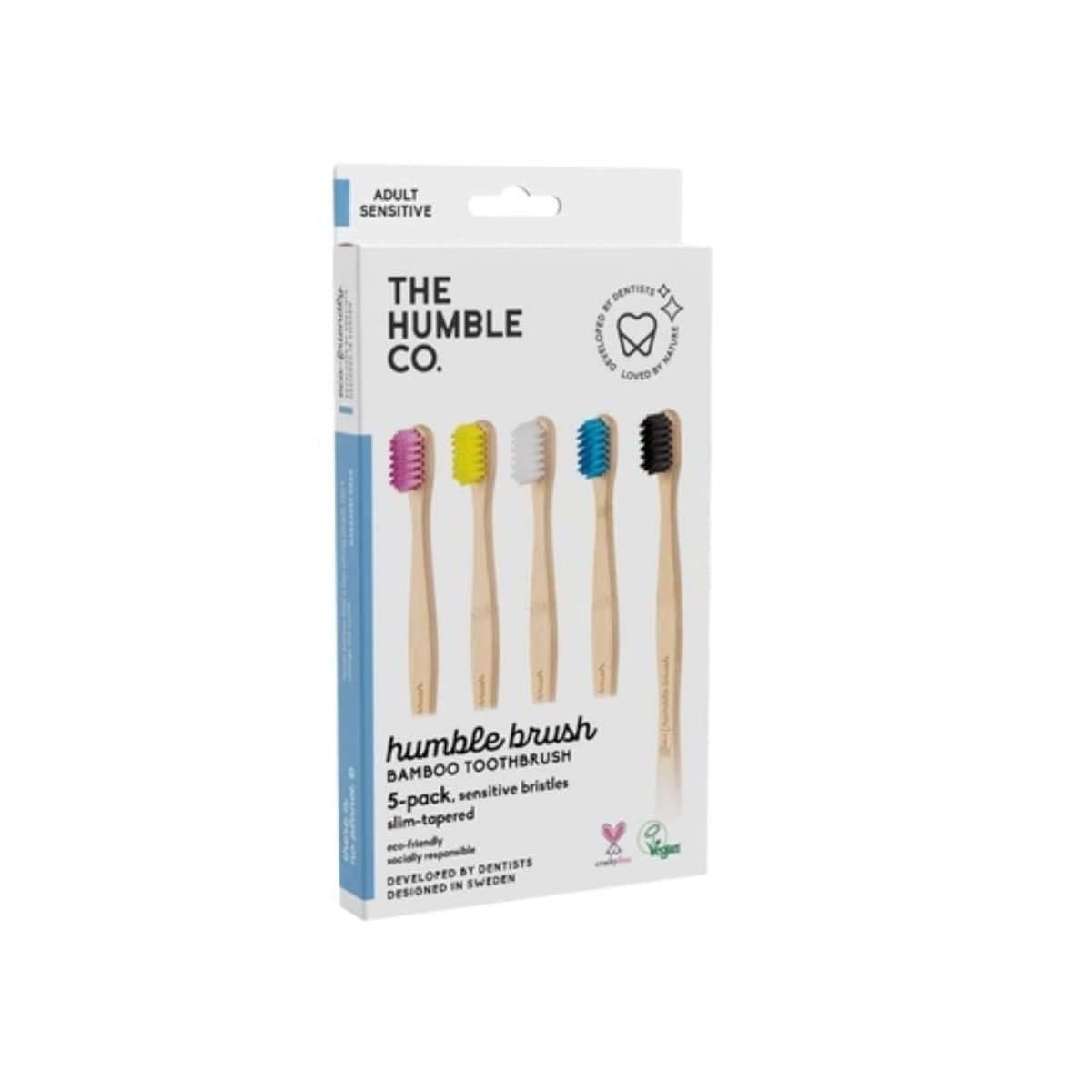 The Humble Co Flat Curved Adult Sensitive 5Pk