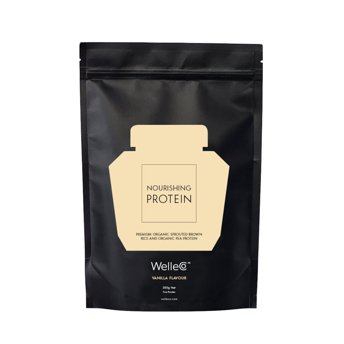 WelleCo Nourishing Plant Protein Powder Refill Vanilla 300g