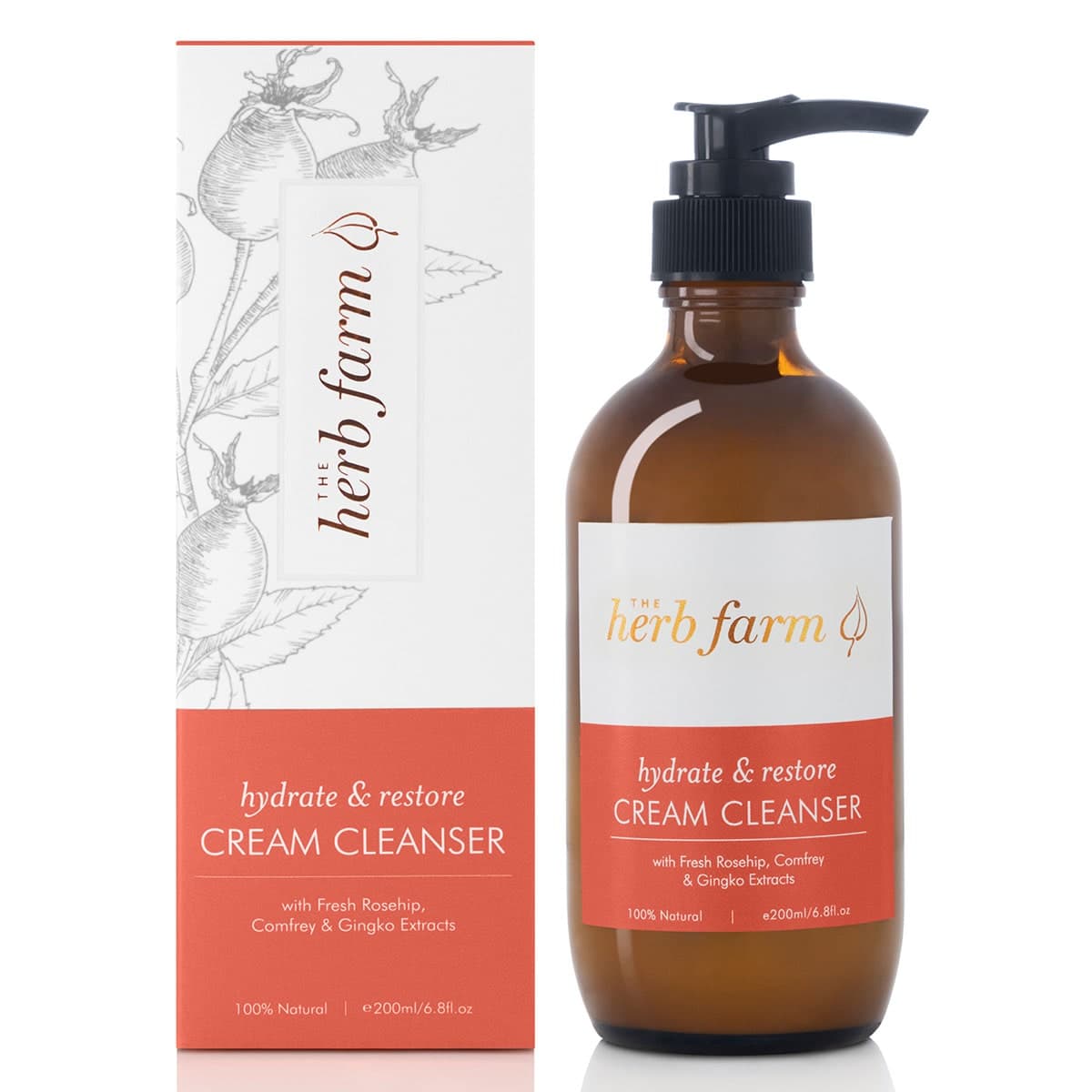The Herb Farm Hydrate & Restore Cream Cleanser 200ml