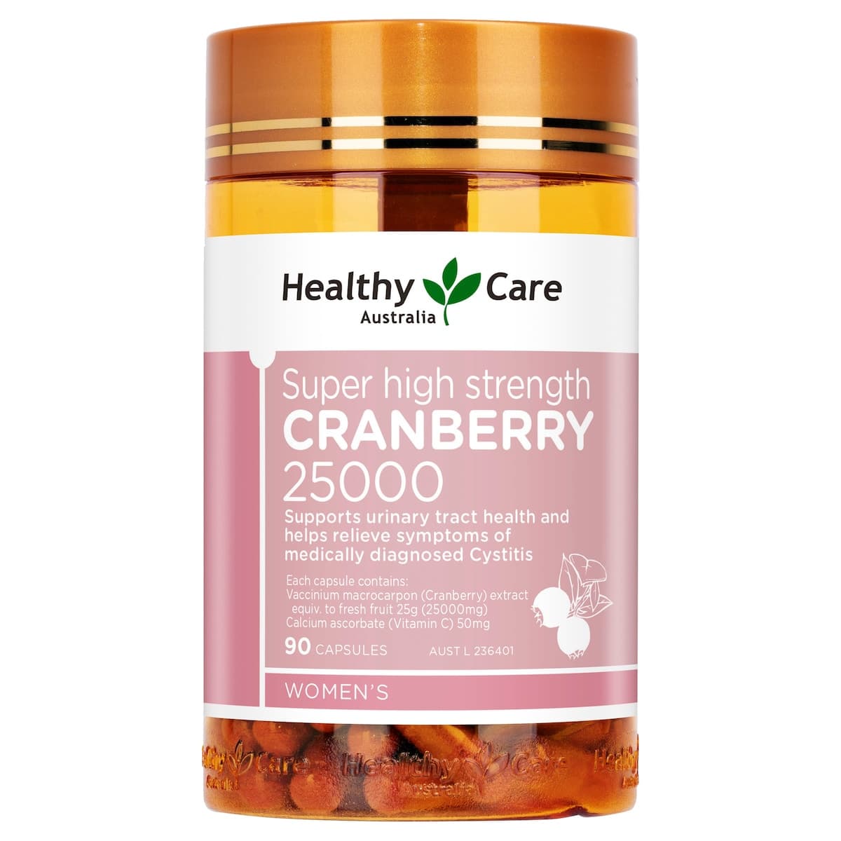 Healthy Care Super High - Strength Cranberry 25000 90 Capsules