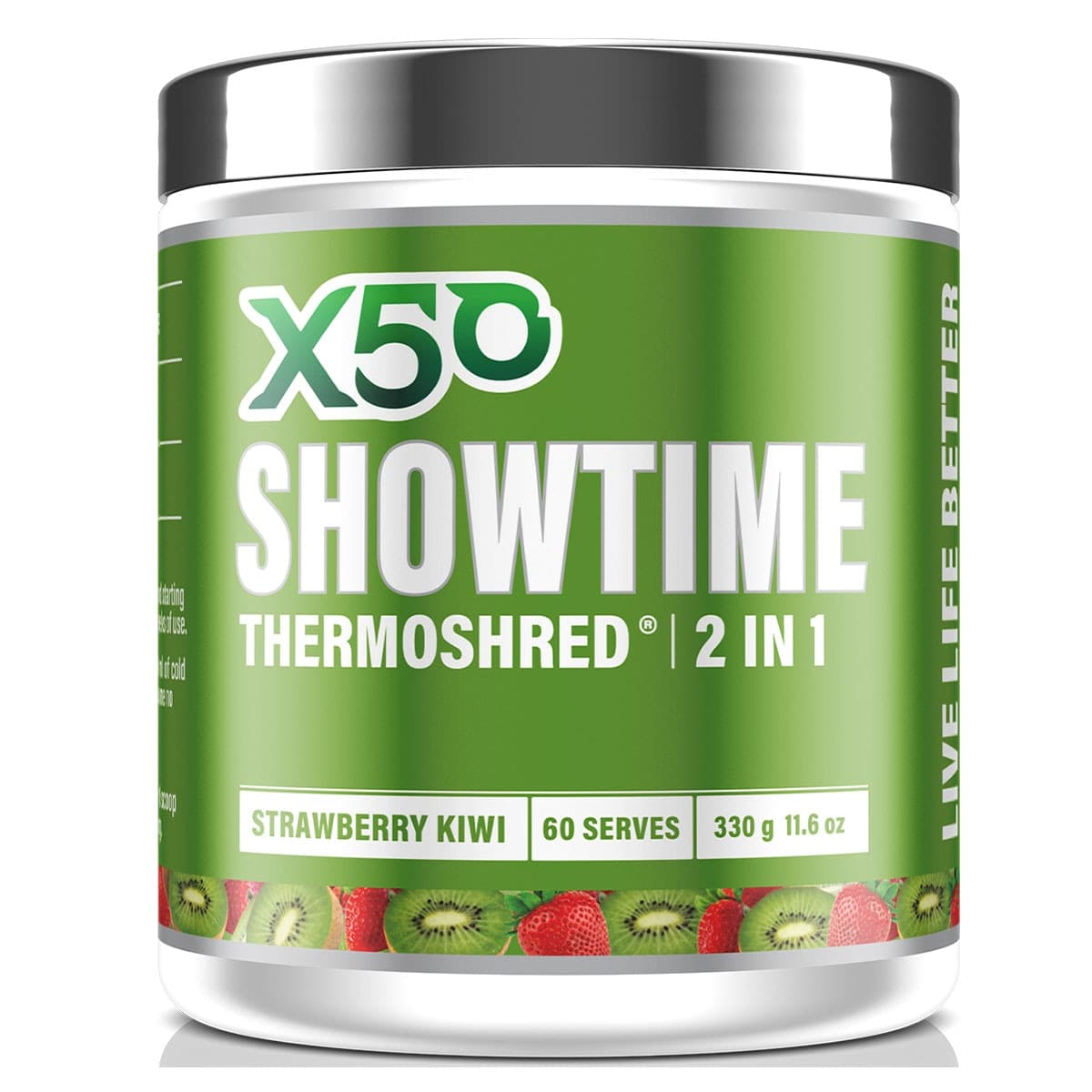 X50 Showtime Thermoshred Strawberry Kiwi 330g
