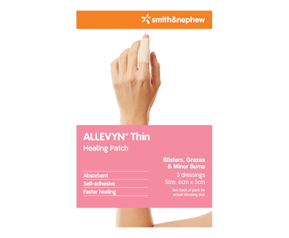 Allevyn Thin Self-Adhesive Dressing 5cm x 6cm 3 Pack