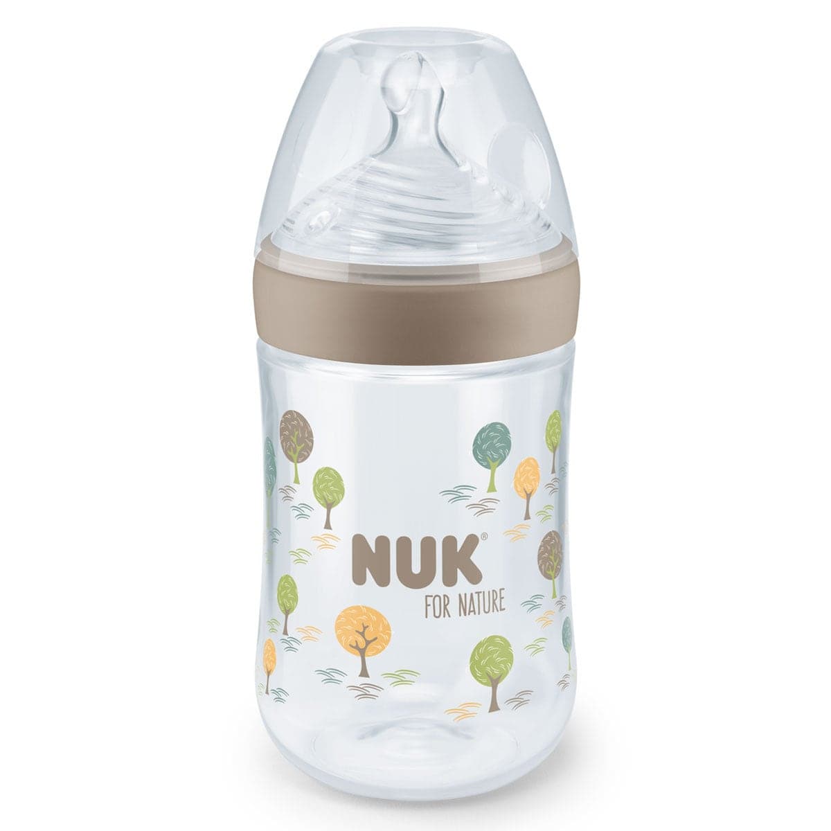 NUK for Nature Baby Bottle With Medium Silicone Teat 260ml
