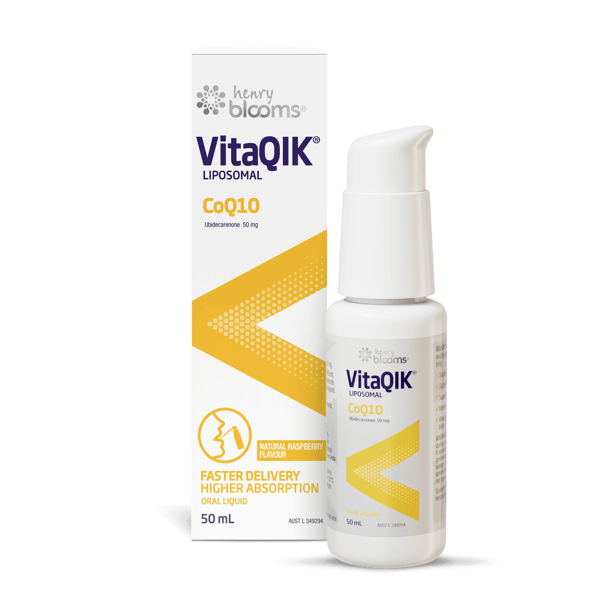 Henry Blooms VitaQIK Liposomal Energy CoQ10 50ml
